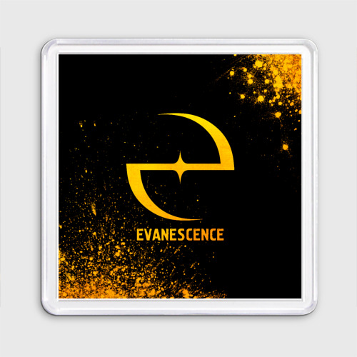 Магнит 55*55 Evanescence - gold gradient