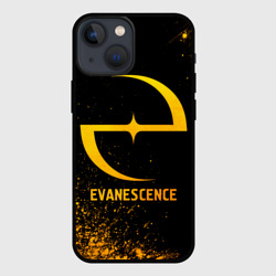 Чехол для iPhone 13 mini Evanescence - gold gradient