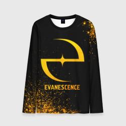 Мужской лонгслив 3D Evanescence - gold gradient