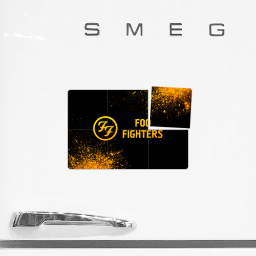 Магнитный плакат 3Х2 Foo Fighters - gold gradient по-горизонтали - фото 2