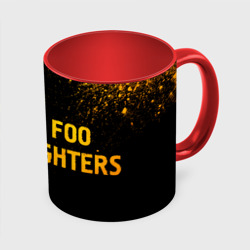 Кружка с полной запечаткой Foo Fighters - gold gradient по-горизонтали