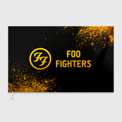 Флаг 3D Foo Fighters - gold gradient по-горизонтали