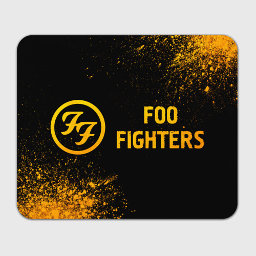 Прямоугольный коврик для мышки Foo Fighters - gold gradient по-горизонтали