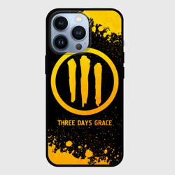 Чехол для iPhone 13 Pro Three Days Grace - gold gradient