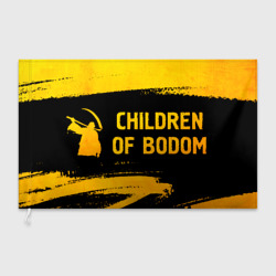 Флаг 3D Children of Bodom - gold gradient по-горизонтали