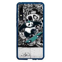Скейтбордист панда на фоне граффити – Чехол для Honor P Smart Z с принтом купить
