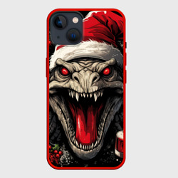 Злой новогодний дракон – Чехол для iPhone 14 с принтом купить