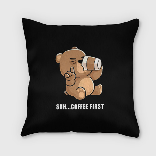 Подушка 3D Coffee first bear