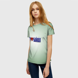 Женская футболка 3D Я люблю Байкал - фото 2