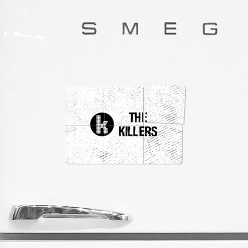 Магнитный плакат 3Х2 The Killers glitch на светлом фоне по-горизонтали - фото 2