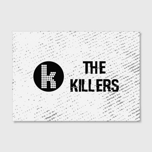 Холст прямоугольный The Killers glitch на светлом фоне по-горизонтали, цвет 3D печать - фото 2