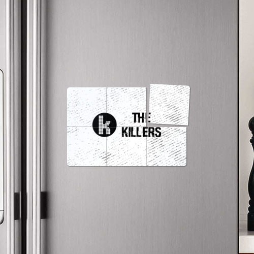 Магнитный плакат 3Х2 The Killers glitch на светлом фоне по-горизонтали - фото 4