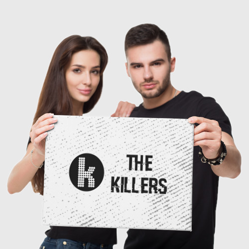 Холст прямоугольный The Killers glitch на светлом фоне по-горизонтали, цвет 3D печать - фото 5