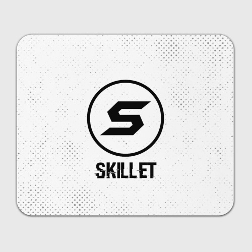 Прямоугольный коврик для мышки Skillet glitch на светлом фоне