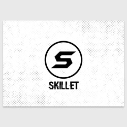 Поздравительная открытка Skillet glitch на светлом фоне