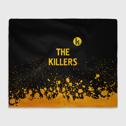 Плед 3D The Killers - gold gradient посередине, цвет 3D (велсофт)