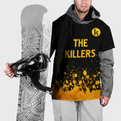 Накидка на куртку 3D The Killers - gold gradient посередине
