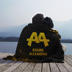 Плед 3D Asking Alexandria - gold gradient - фото 2