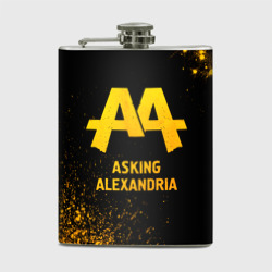 Фляга Asking Alexandria - gold gradient