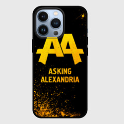 Чехол для iPhone 13 Pro Asking Alexandria - gold gradient