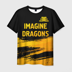 Imagine Dragons - gold gradient посередине – Мужская футболка 3D с принтом купить со скидкой в -26%