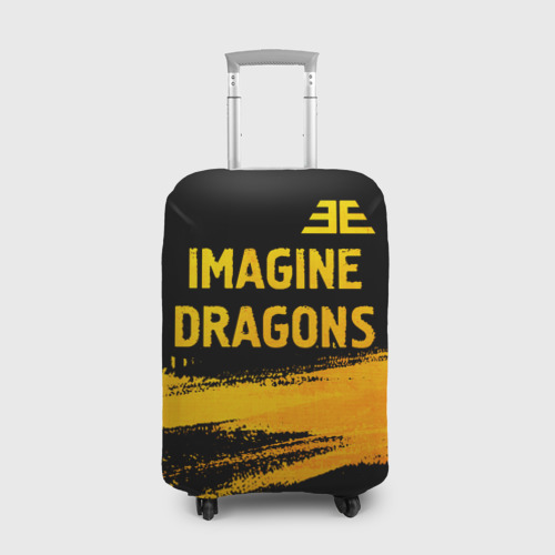 Чехол для чемодана 3D Imagine Dragons - gold gradient посередине, цвет 3D печать