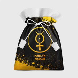 Подарочный 3D мешок Marilyn Manson - gold gradient