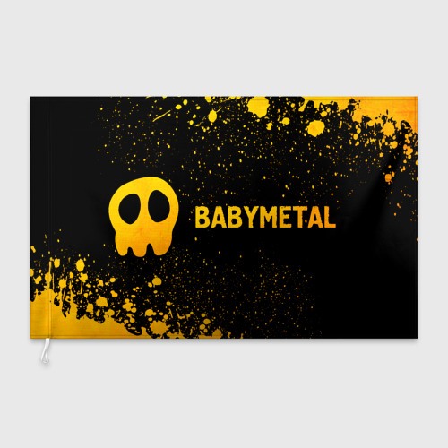 Флаг 3D Babymetal - gold gradient по-горизонтали - фото 3