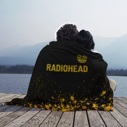 Плед 3D Radiohead - gold gradient посередине - фото 2