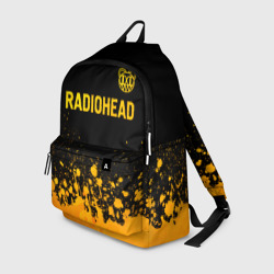 Рюкзак 3D Radiohead - gold gradient посередине