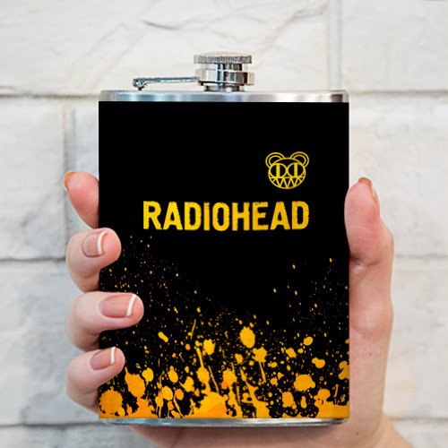 Фляга Radiohead - gold gradient посередине - фото 3