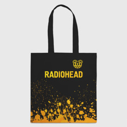 Шоппер 3D Radiohead - gold gradient посередине