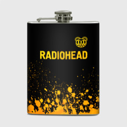 Фляга Radiohead - gold gradient посередине