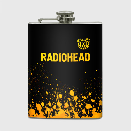 Фляга Radiohead - gold gradient посередине