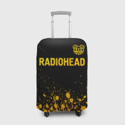 Чехол для чемодана 3D Radiohead - gold gradient посередине