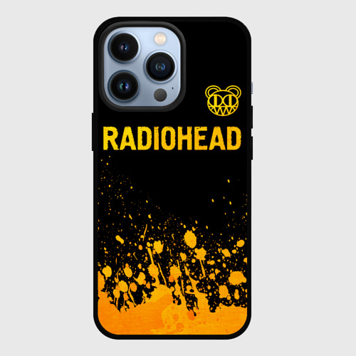 Чехол для iPhone 13 Pro Radiohead - gold gradient посередине