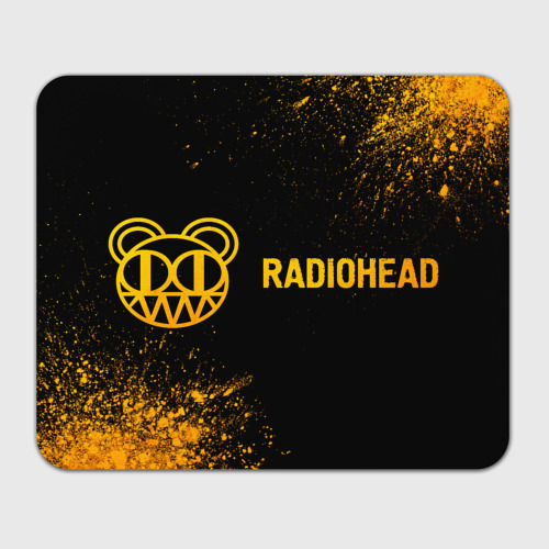 Прямоугольный коврик для мышки Radiohead - gold gradient по-горизонтали