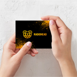 Поздравительная открытка Radiohead - gold gradient по-горизонтали - фото 2
