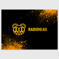 Поздравительная открытка Radiohead - gold gradient по-горизонтали