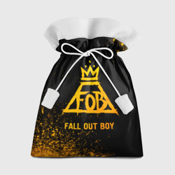 Подарочный 3D мешок Fall Out Boy - gold gradient