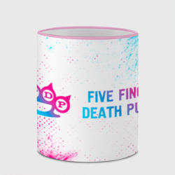 Кружка с полной запечаткой Five Finger Death Punch neon gradient style по-горизонтали - фото 2