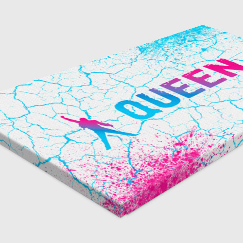 Холст прямоугольный Queen neon gradient style по-горизонтали, цвет 3D печать - фото 4