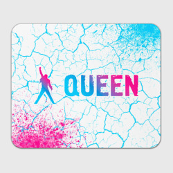 Прямоугольный коврик для мышки Queen neon gradient style по-горизонтали