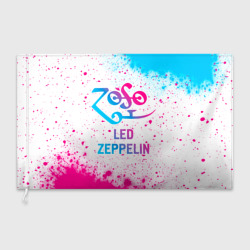 Флаг 3D Led Zeppelin neon gradient style