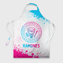 Фартук 3D Ramones neon gradient style