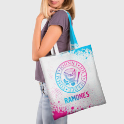 Шоппер 3D Ramones neon gradient style - фото 2