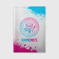 Обложка для автодокументов Ramones neon gradient style