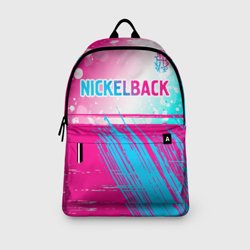 Рюкзак 3D Nickelback neon gradient style посередине - фото 4