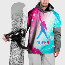 Накидка на куртку 3D Queen neon gradient style