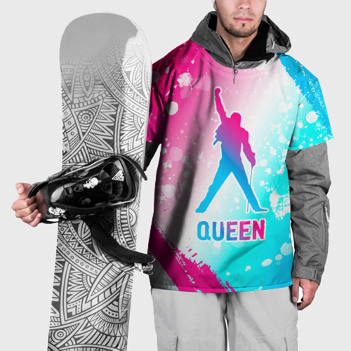 Накидка на куртку 3D Queen neon gradient style, цвет 3D печать